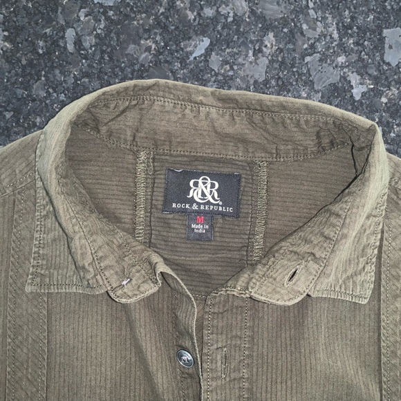 Men's Rock & Republic Casual Button Down Shirt sz Medium - Picture 9 of 14